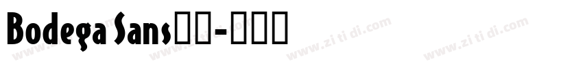 Bodega Sans字体字体转换